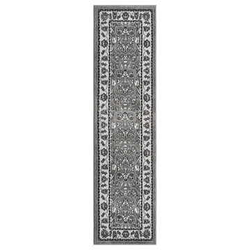 Obsidian Classic OBS32 Mid Grey/Charcoal/Ivory/Taupe/Black/Steel Grey Runner-Desire Rugs-Rug Love - The Most Loved Rug Store